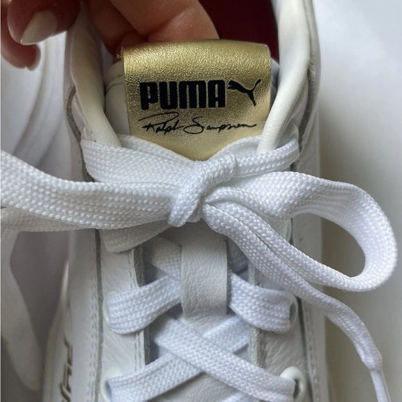 Puma Ralph Sampson Lo Top White Sneakers Cats Sz Mens 6.5 Womens 8 Narrow 38.5 - Picture 11 of 15